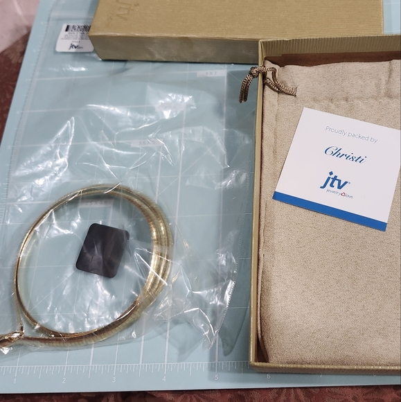 JTV Jewelry - NWT 18k Yellow Gold Over Sterling Silver Polished 7.5mm Omega Chain Necklace 20"